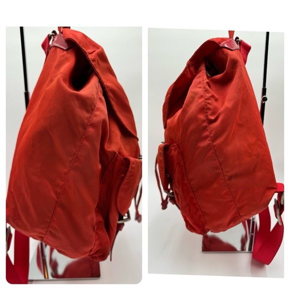 Prada - Authentic - Red Nylon Backpack - Picture 5 of 16